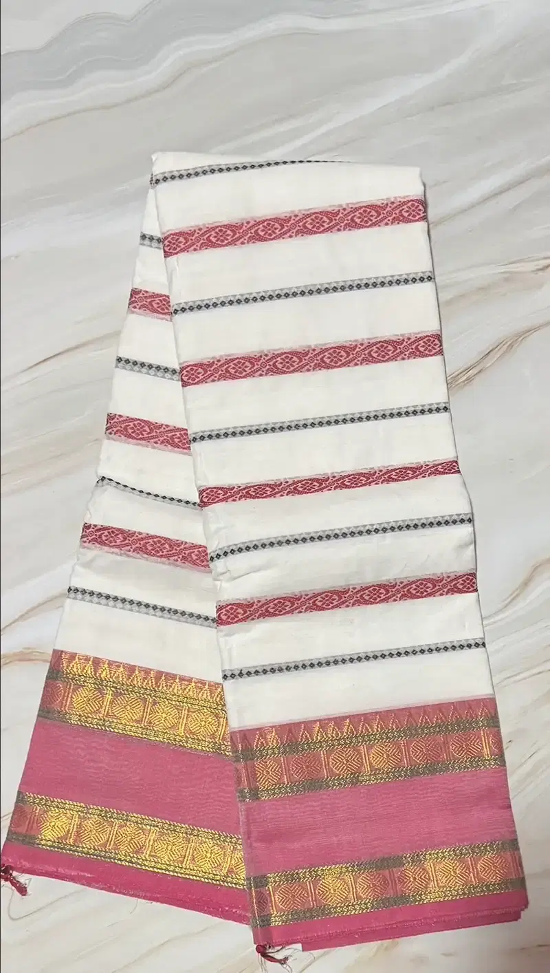 White Cotton saree