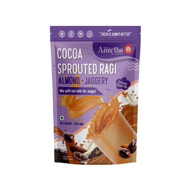 Cocoa Sprouted Ragi Almond - Instant drink mix 200g