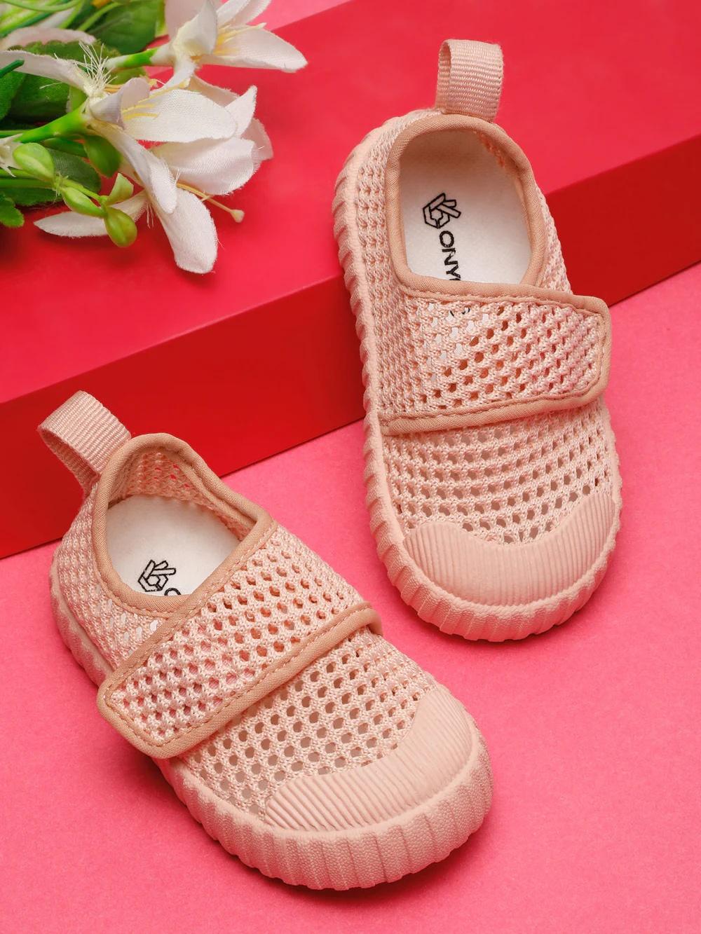 AIRY Toddlers' First Step Breathable Shoes - Peach -Unisex