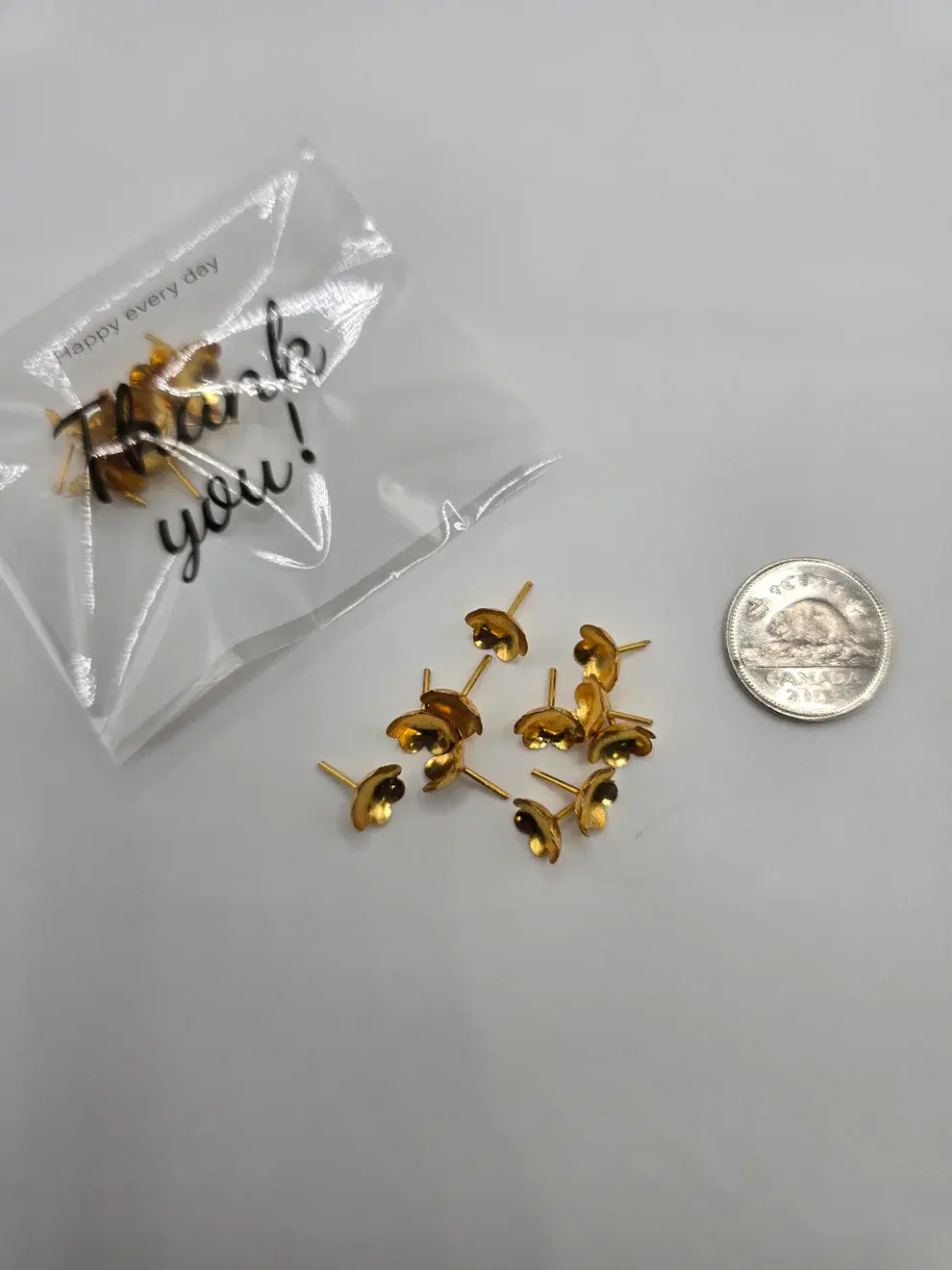  Gold plated Silver flowers pack