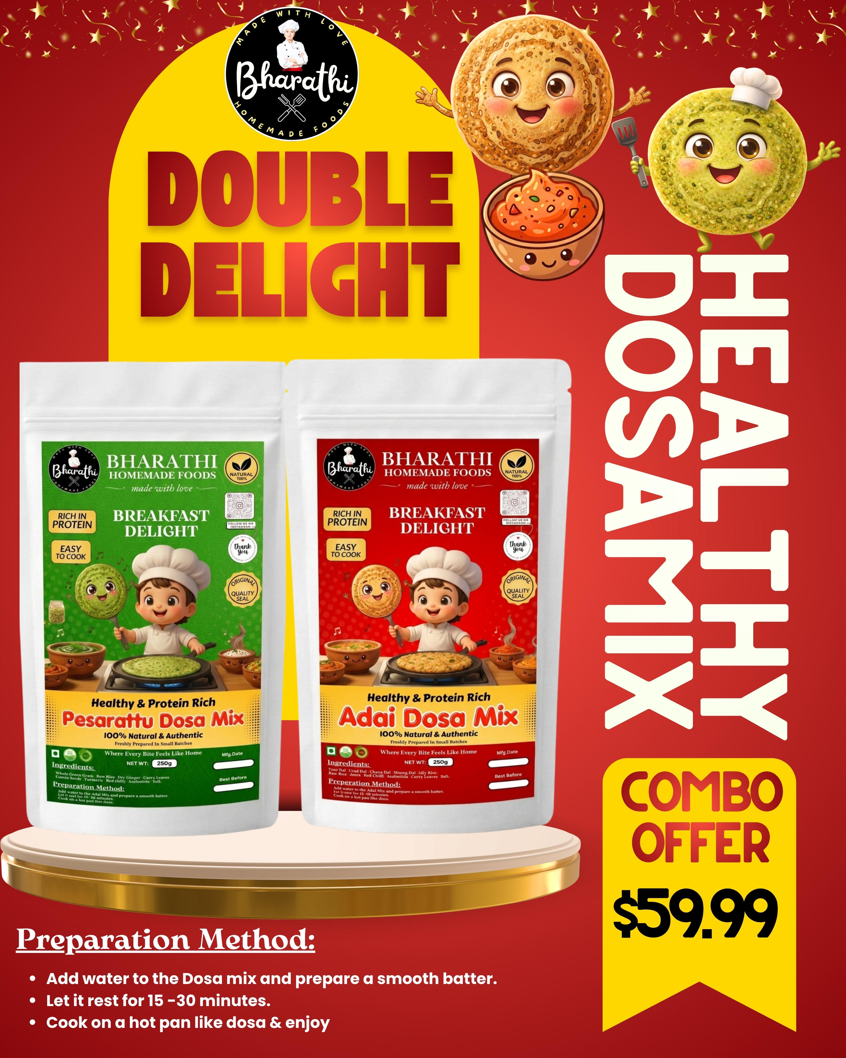 DOSA MIX - DOUBLE DELIGHT - 2 IN 1 COMBO 