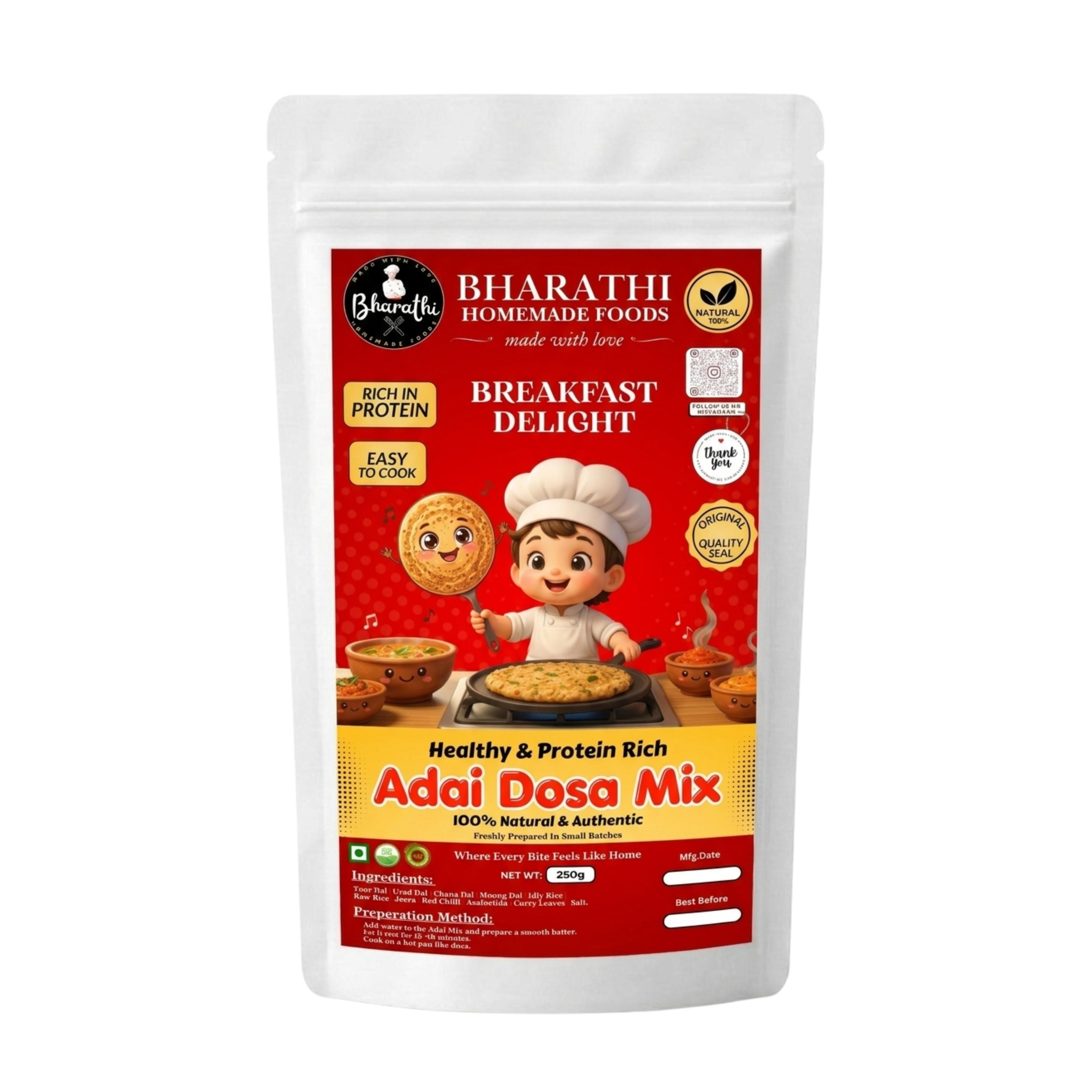 Protein Rich- Adai Dosa Mix- Breakfast Delight