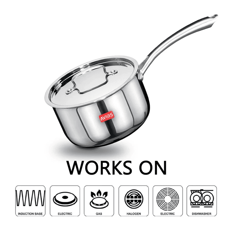 Stainless Steel Triply Saucepan 