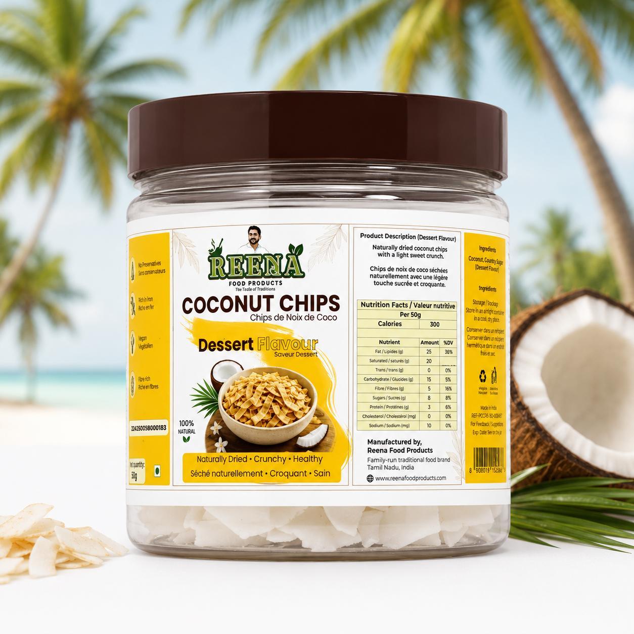COCONUT CHIPS DESSERT 50G