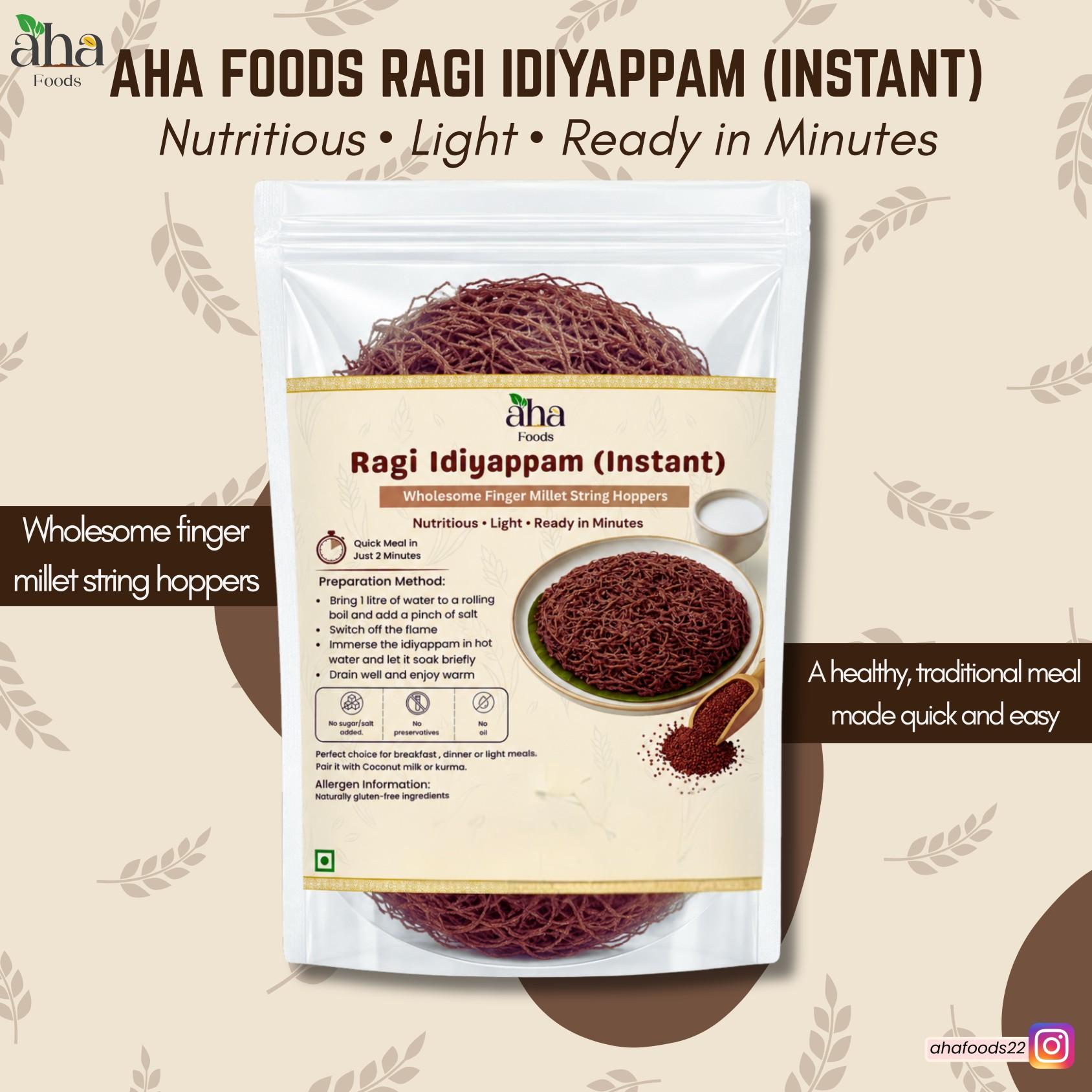 Aha Foods Ragi Idiyappam - Instant - 100g