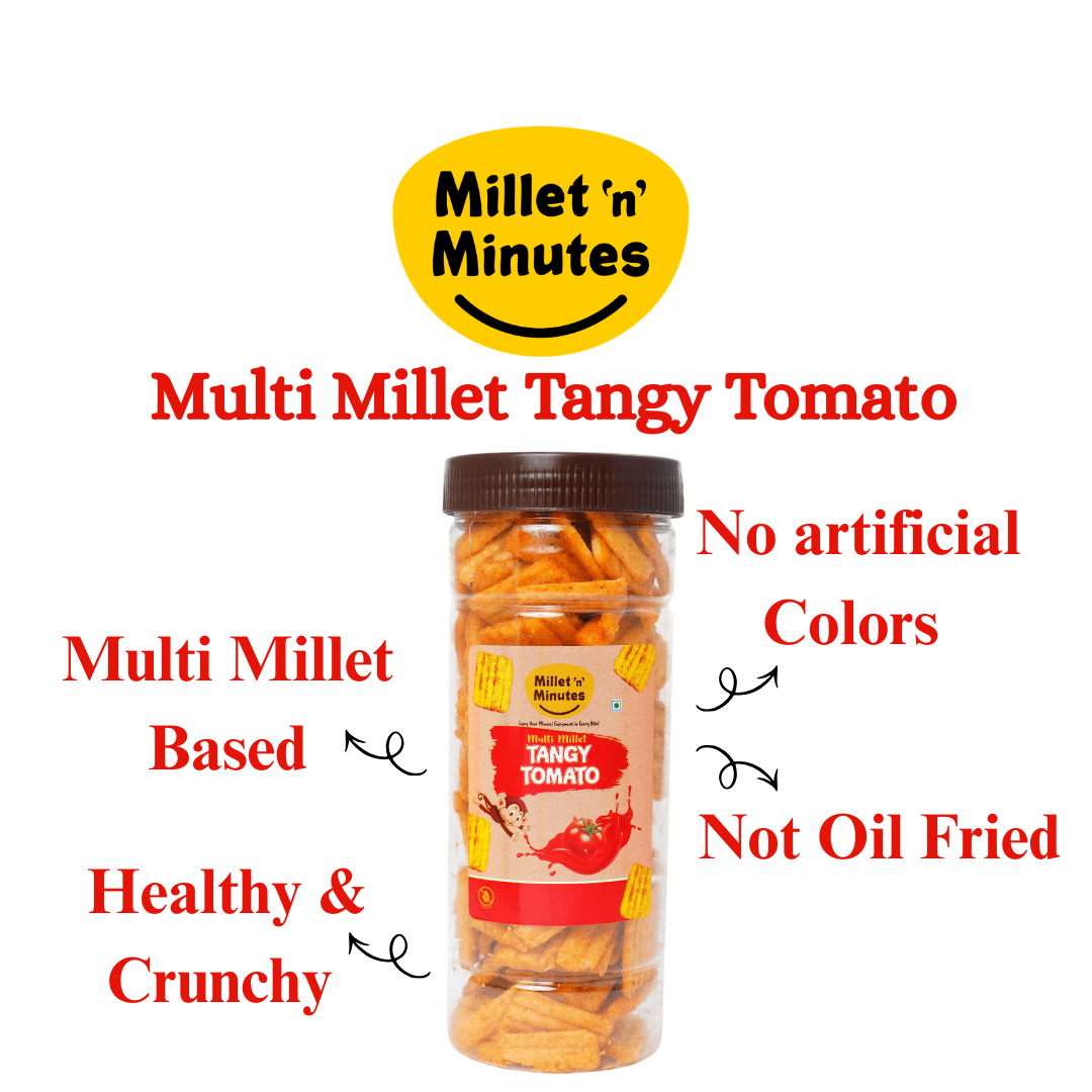 Multi Millet Tangy Tomato-Healthy Crunchy snacks
