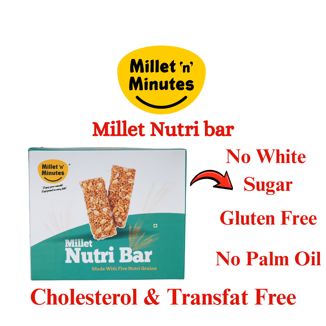 Millet Nutribar made with 5 nutri grains 