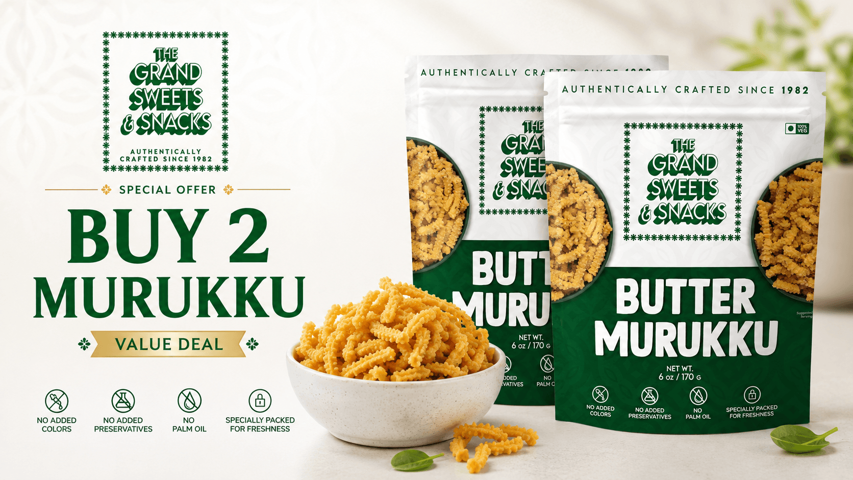 Buy 2 Butter Murukku 