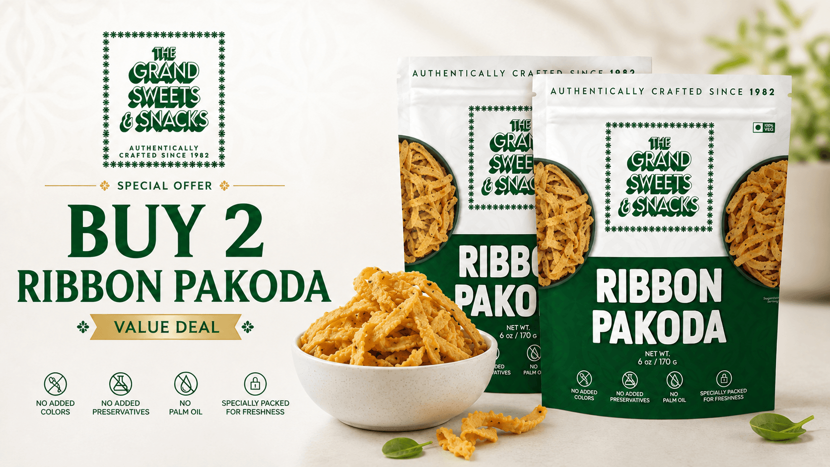 Buy 2 Ribbon Pakoda