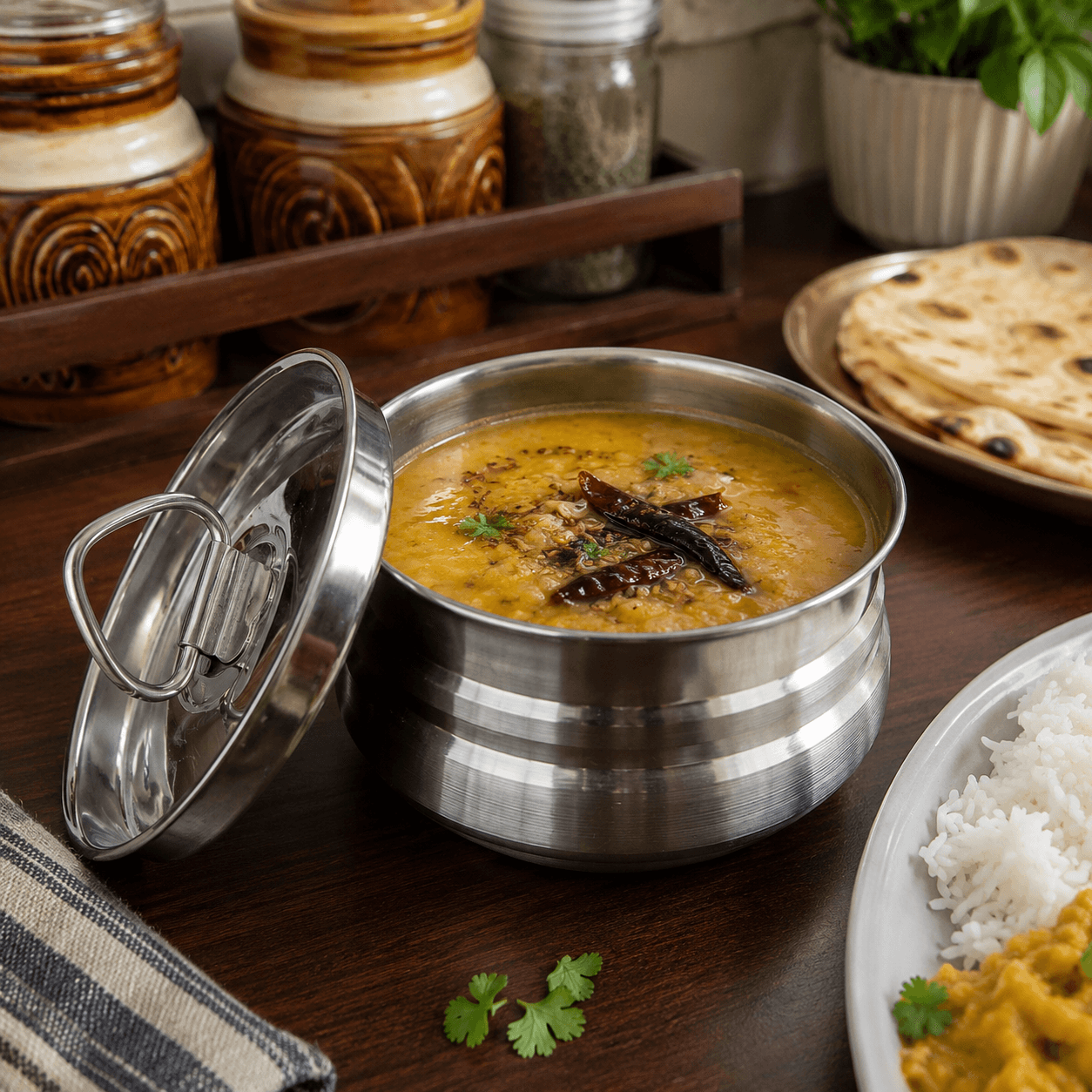 Premium Stainless Steel Mini Curry Pot with Lid 250ml