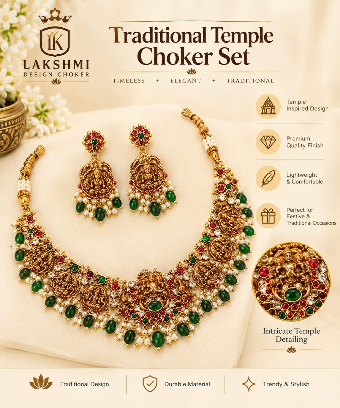Choker Necklace Set