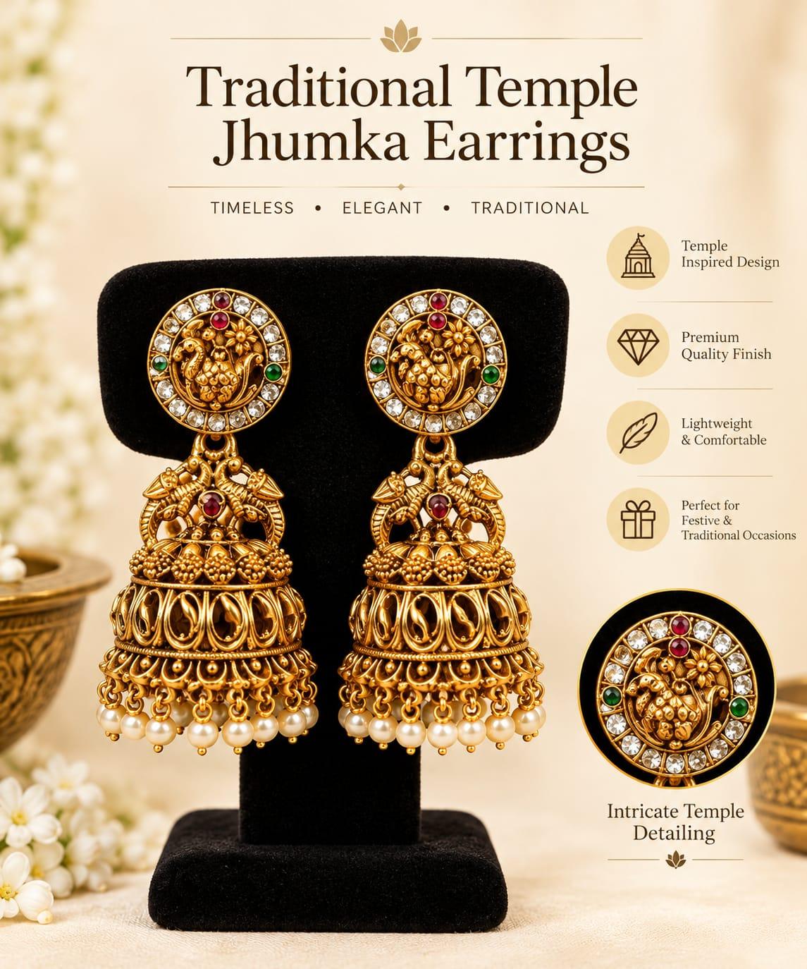 bridal jhumka