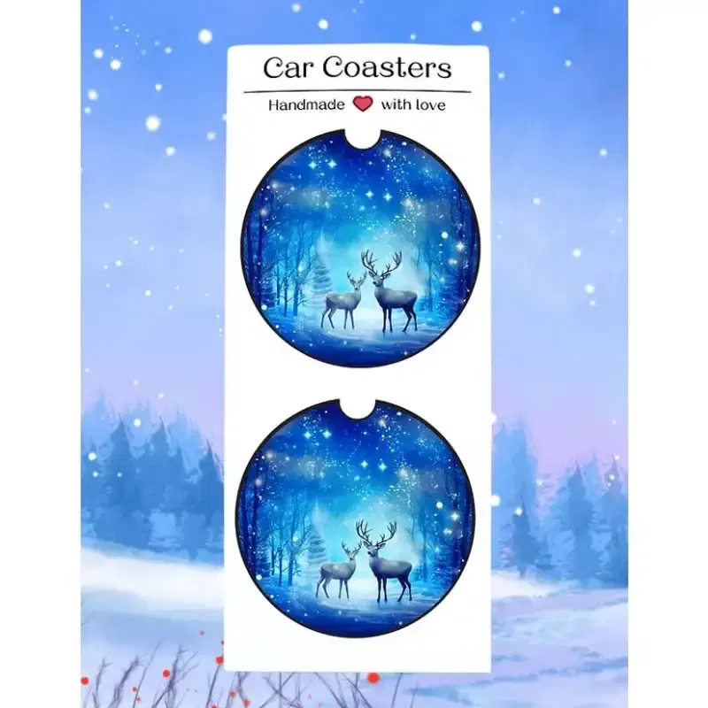 Winter Whimsy Car Coaster Winter Whimsy Car Coaster