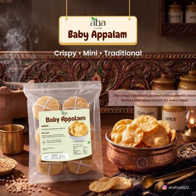 Aha Foods Baby Appalam - 100g Aha Foods Baby Appalam - 100g