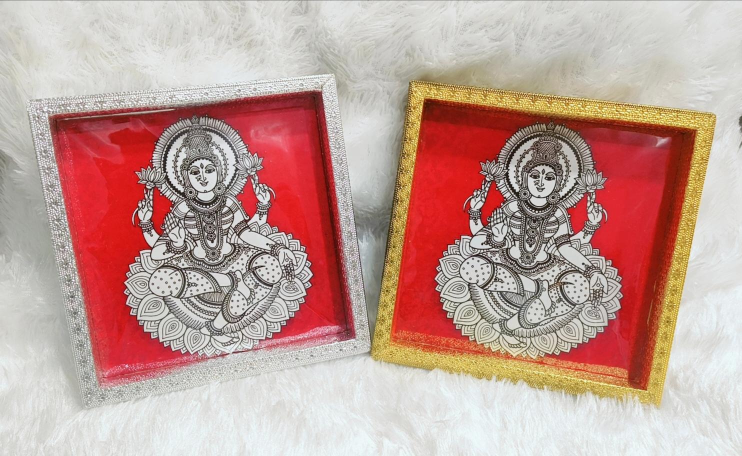 MEENAKARI LAKSHMI TRAY MEENAKARI LAKSHMI TRAY