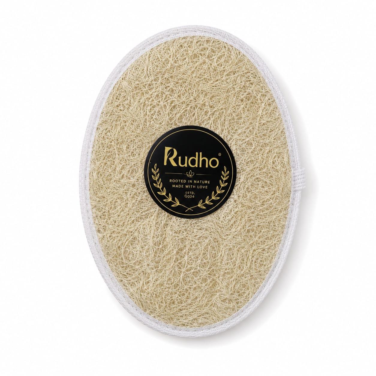 Rudho Natural Loofah Bath Scrubber – Plant-Based Body Exfoliator for Gentle Skin Care ( Pack Of 2) Rudho Natural Loofah Bath Scrubber – Plant-Based Body Exfoliator for Gentle Skin Care ( Pack Of 2)